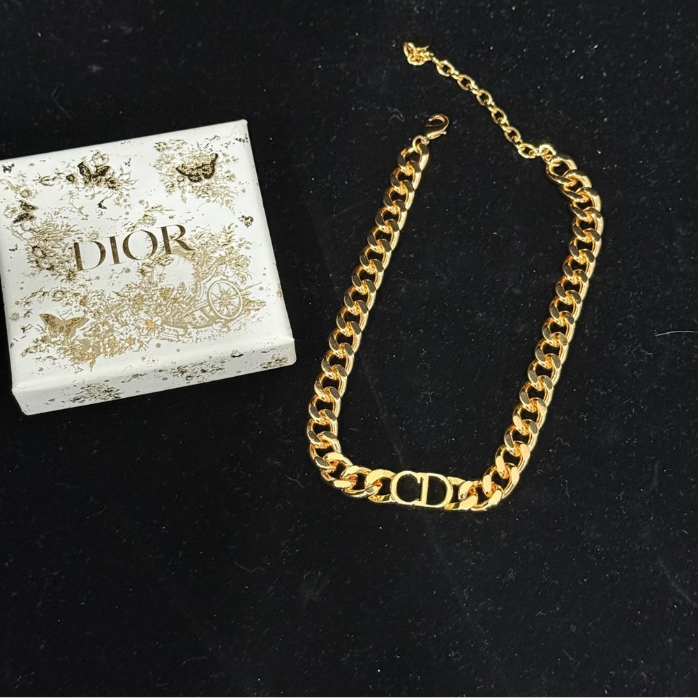 Dior Iconic CD Link Necklace